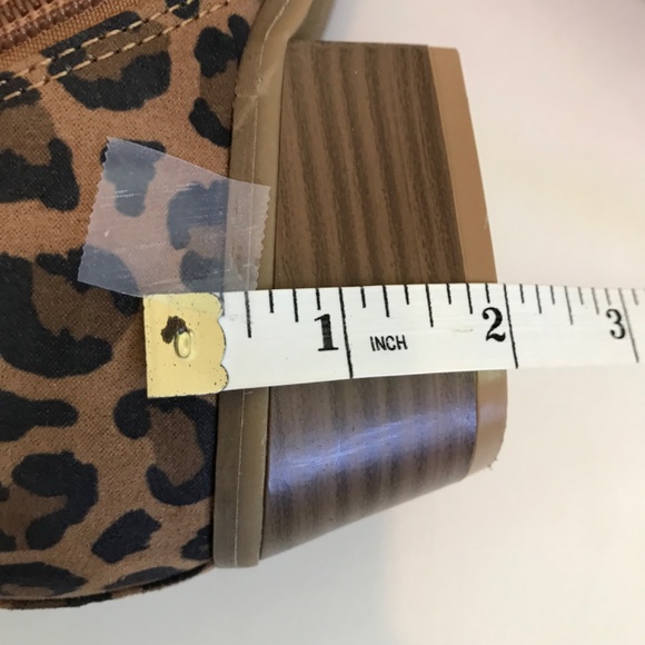 OLD NAVY Leopard Ankle Boots Low Block Heel Booties NWOT Women’s Size 6 - Picture 15 of 16